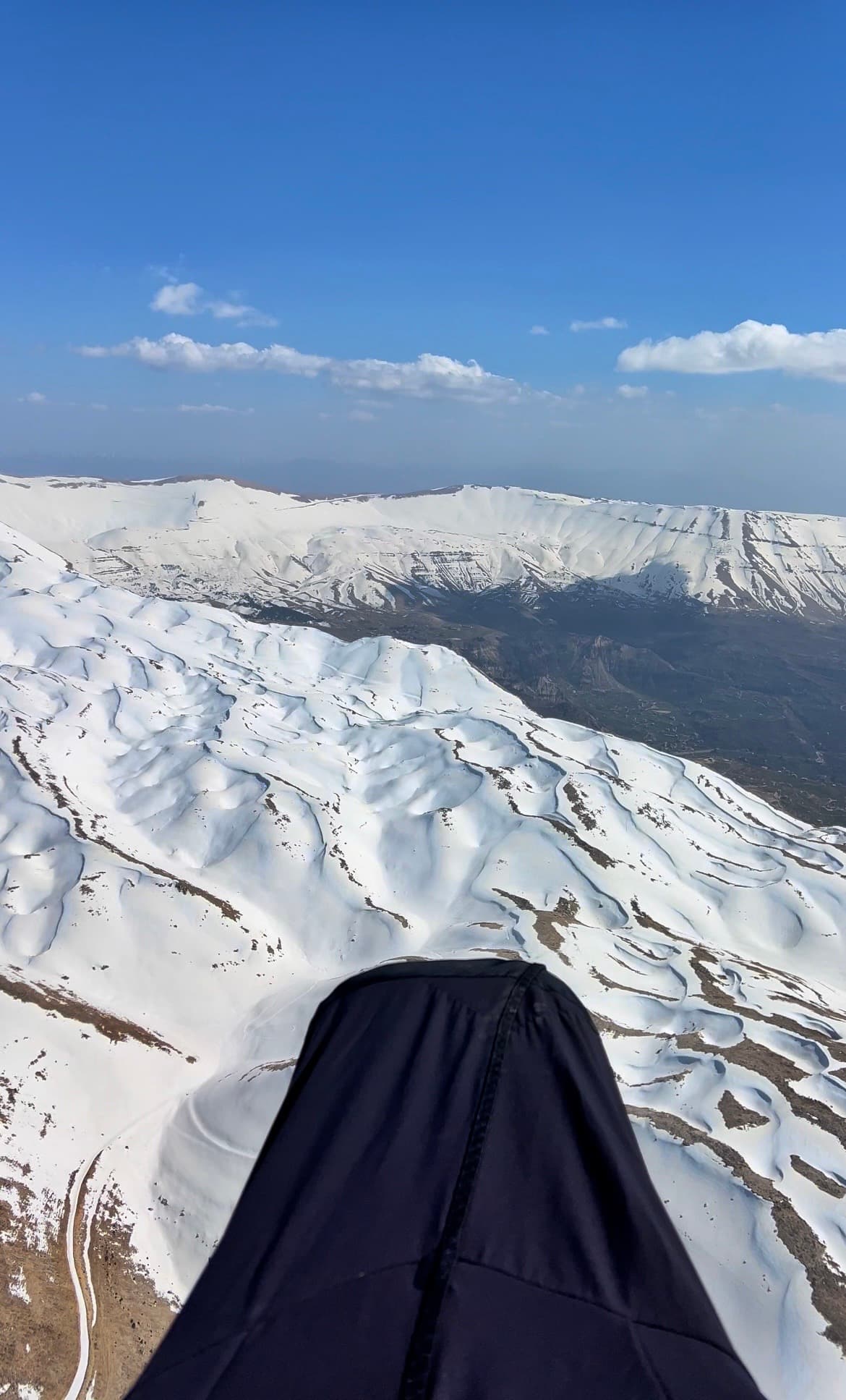 Ehden mountain and valley aerial view
